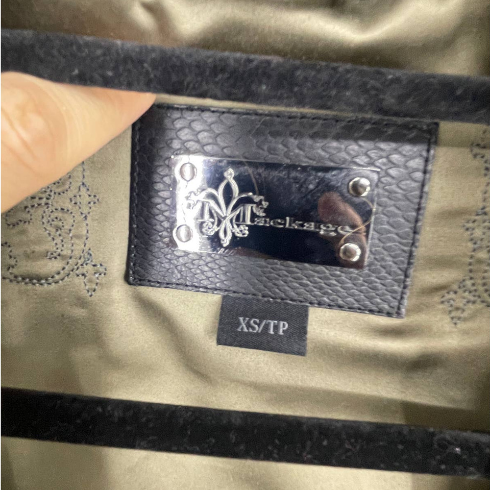 Mackage Olive Green Trench Coat - Picture 3 of 8